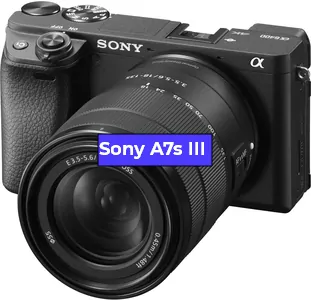 Замена Прошивка фотоаппарата Sony A7s III в Санкт-Петербурге